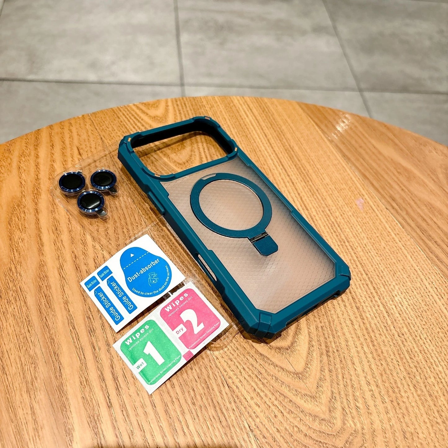 Mag Safe Case for iPhone 17 16 Pro Max 15 14 13 12 11 Shockproof Ring Stand