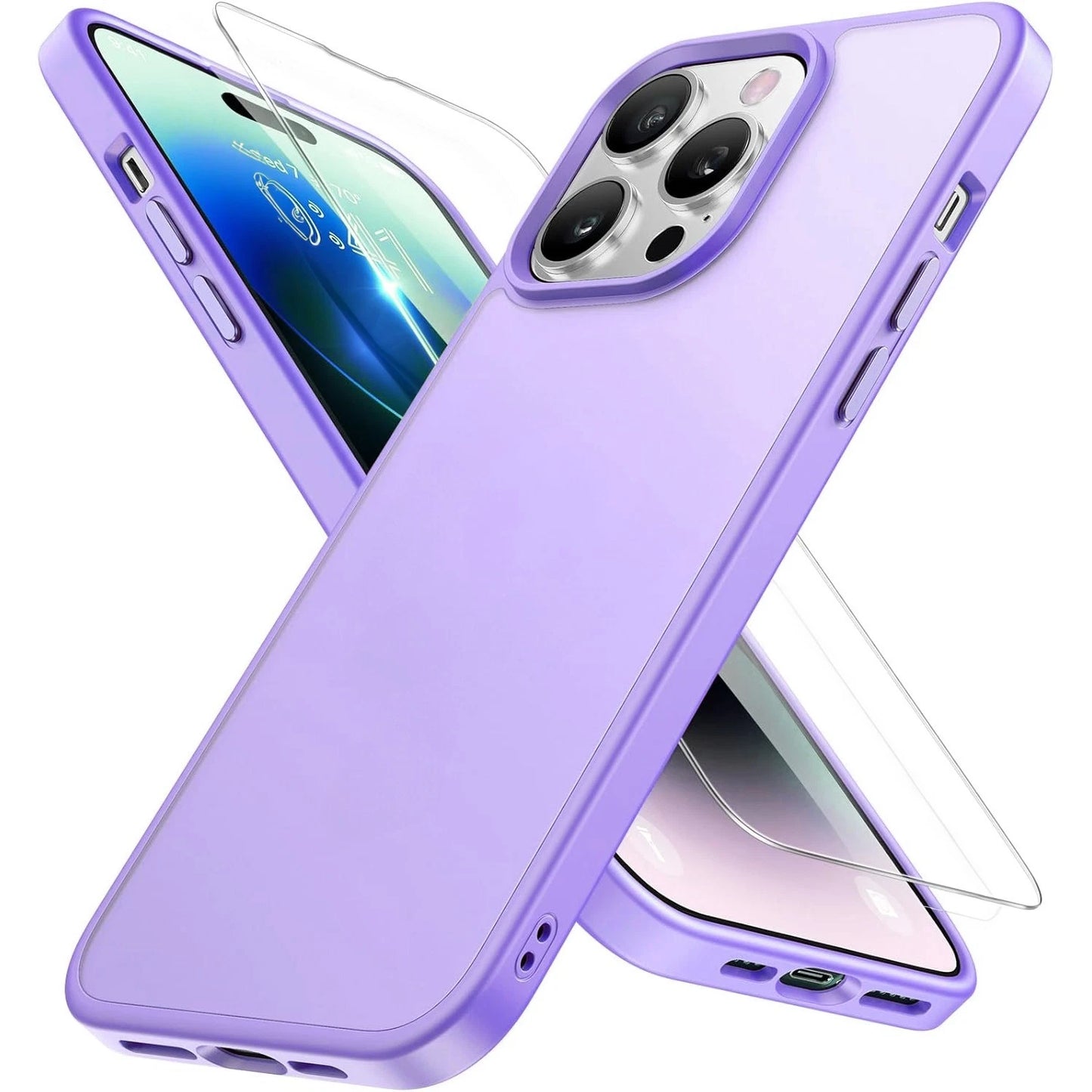 For iPhone 17 Pro Max Case 17 Pro 16 15 14 13 12 11 Phone Cover + Tempered Glass