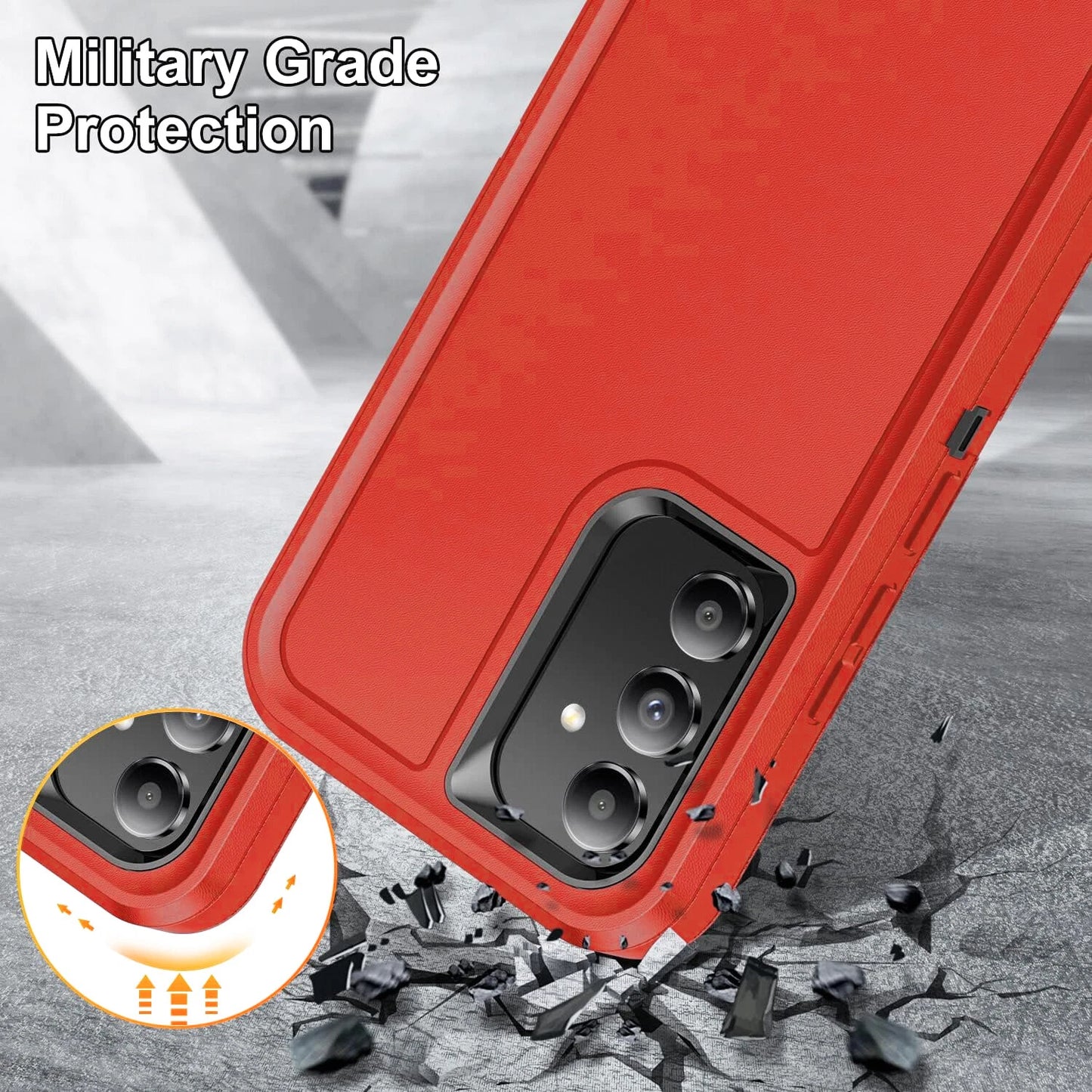 For Samsung Galaxy A17 5G Case A16 5G Phone Cover A15 A14 A03S A32 +Screen Glass