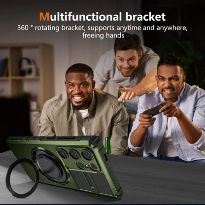 For Samsung Galaxy S24/S23/S25 Ultra Rugged Armor Phone Case + Screen Protector