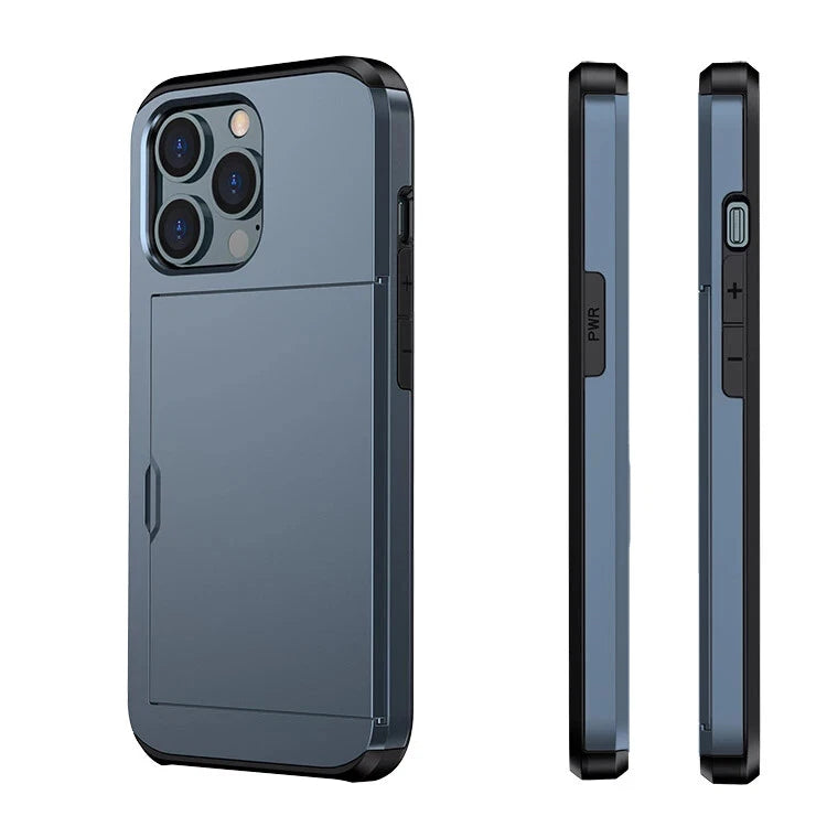 For iPhone 17 16 15 14 13 12 11 Pro Max Mini XR Case Cover Wallet Card Holder
