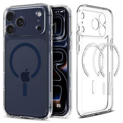 Spigen Ultra Hybrid MagFit Clear Case for iPhone 17 Pro Max - Military Grade Non-Yellowing Cover