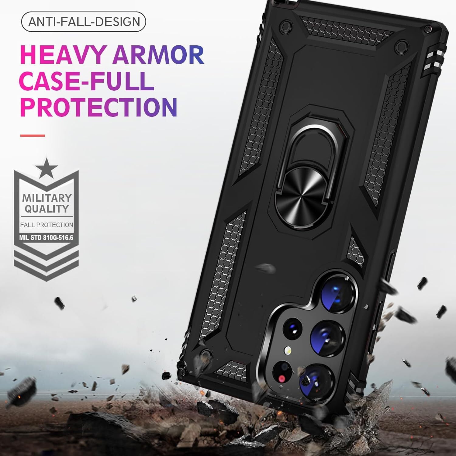 For Samsung Galaxy S25 Ultra S24 S23 FE S22 S21 S20 Case Phone Cover /W Screen