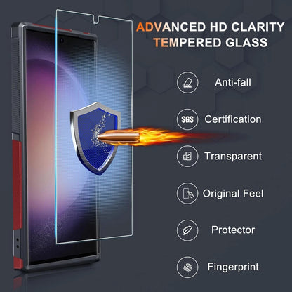 For Samsung Galaxy S25 Ultra S24 S23 FE Case Shockproof Phone Cover+Glass Screen