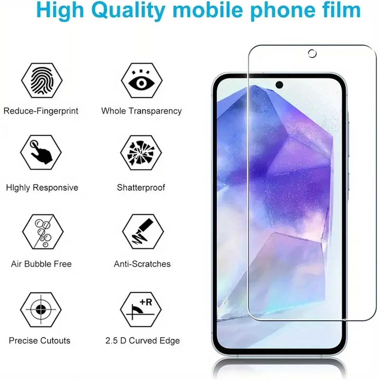 For Samsung Galaxy A16 A17 5G A15 A14 A54 A03s A13 A32 Case Phone Cover + Screen