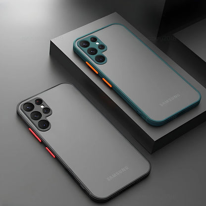 Matte Case Camera Cover For Samsung Galaxy S24 S23 S22 S21 S20 S10 A54 A14 A13