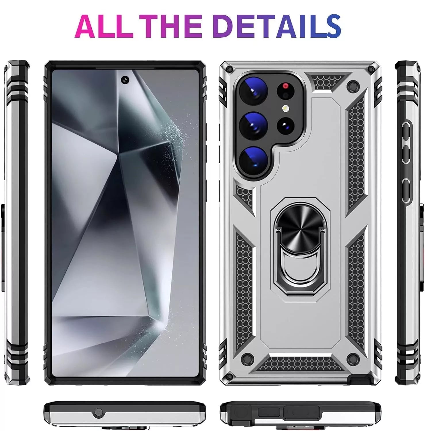 For Samsung Galaxy S25 Ultra S24 S23 FE S22 S21 S20 Case Phone Cover /W Screen