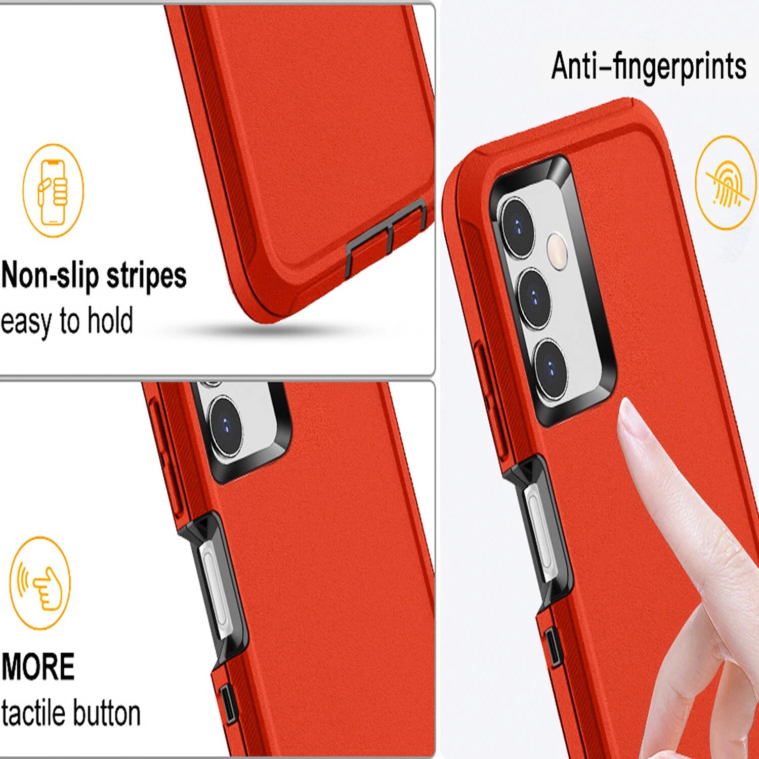 For Samsung Galaxy A17 5G Case A16 5G Phone Cover A15 A14 A03S A32 +Screen Glass
