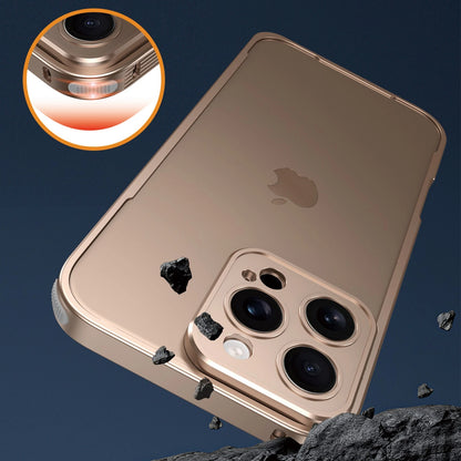 For iPhone 17 Pro Max 17Air 16 15 14 13 Metal Shockproof Rugged Slim Bumper Case