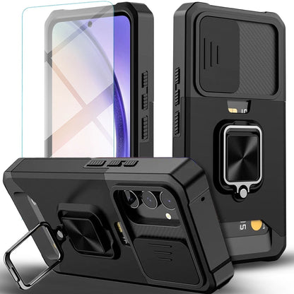 For Samsung Galaxy A15 5G Case Phone Cover Shockproof + Tempered Glass Protector