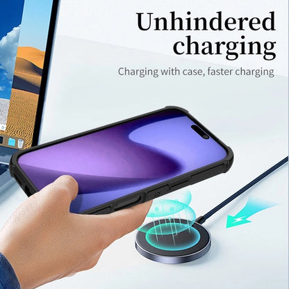 For iPhone 17 Pro Max 16 15 14 13 12 Shockproof Armor Magnetic Attraction Cover