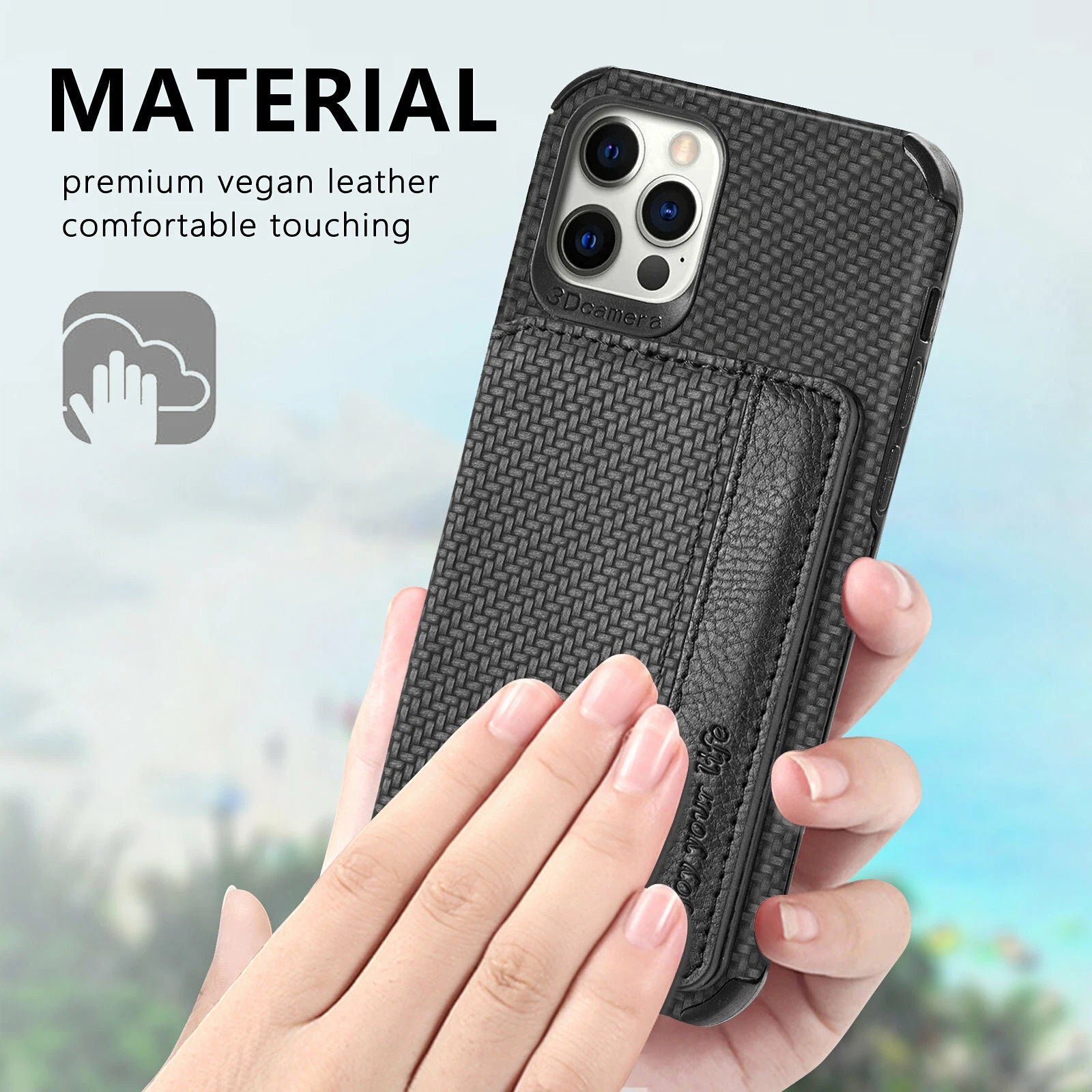 Magnetic Flip Wallet Card Holder Case For iPhone 14 15 16 17 Pro Max 13 12 11 7