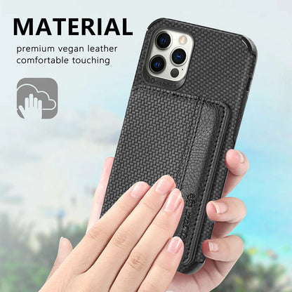 Magnetic Flip Wallet Card Holder Case For iPhone 14 15 16 17 Pro Max 13 12 11 7