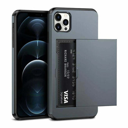 For iPhone 17 16 15 14 13 12 11 Pro Max Mini XR Case Cover Wallet Card Holder