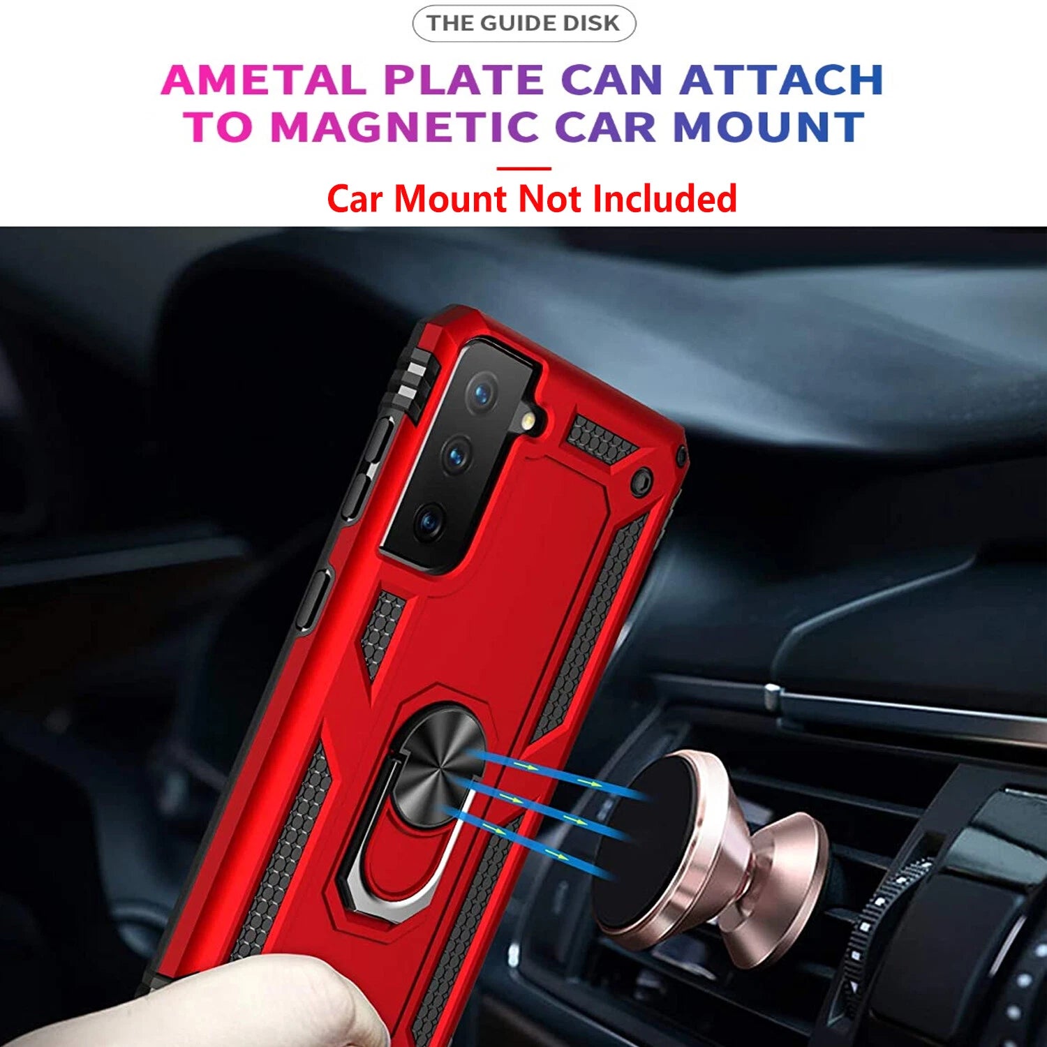 For Samsung Galaxy S21 Case /S21 Ultra/FE Phone Cover + Tempered Glass Screen