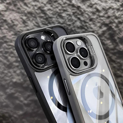 Camera Stand Mag Safe Case For iPhone 17 Pro Max 16 15 14 Plus 13 Lens Protector