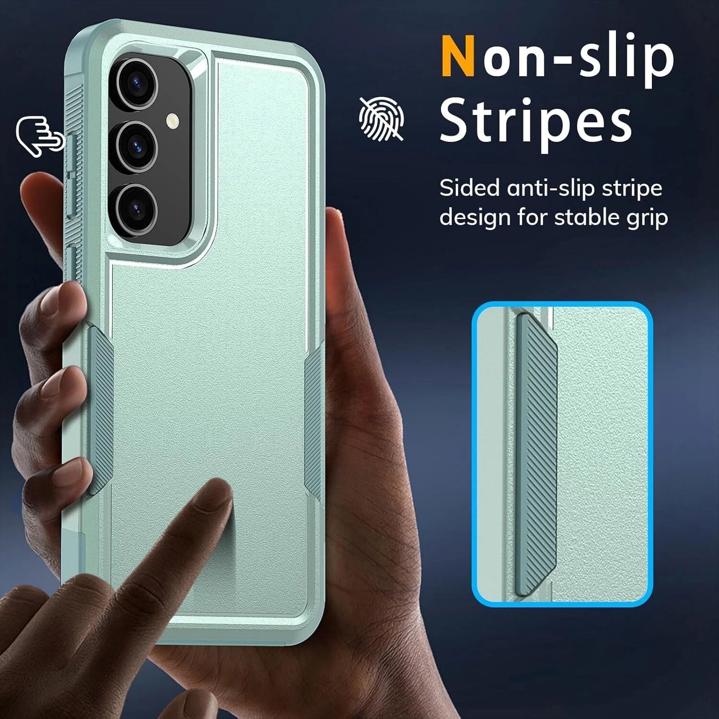 For Samsung Galaxy S25 S25 Plus S25 Ultra Shockproof Case Cover + Tempered Glass