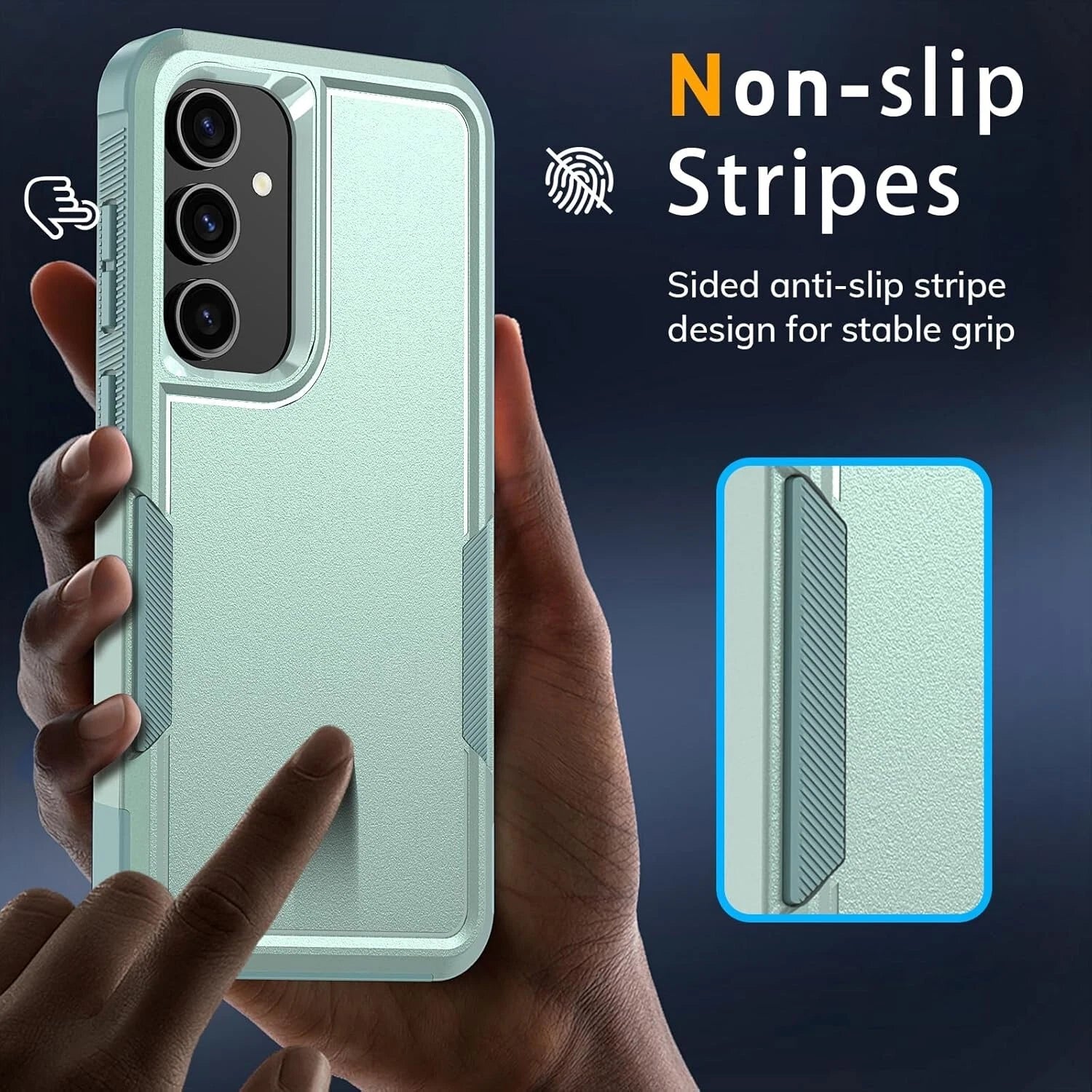 For Samsung Galaxy S25 S25 Plus S25 Ultra Shockproof Case Cover + Tempered Glass