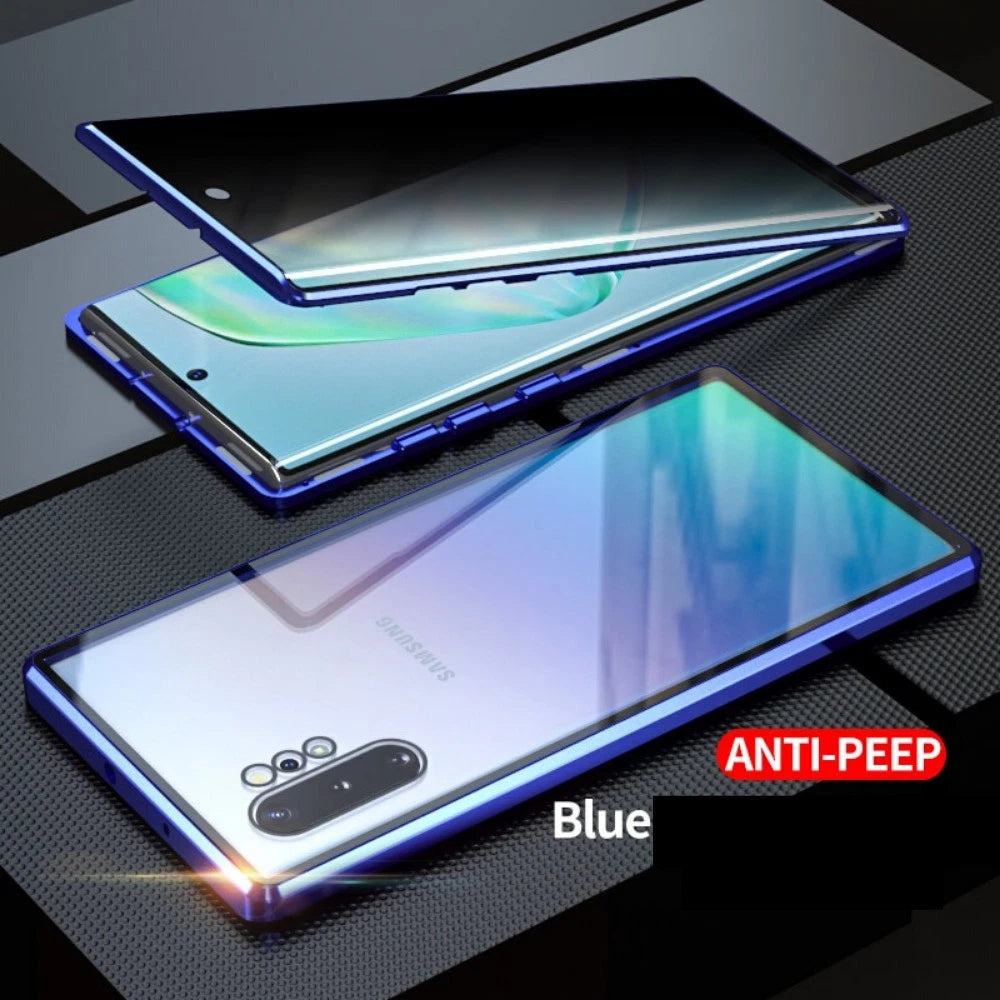 For Samsung Galaxy S25 Ultra S24+ S23 S22 S21 360�� Anti-Spy Magnetic Glass 