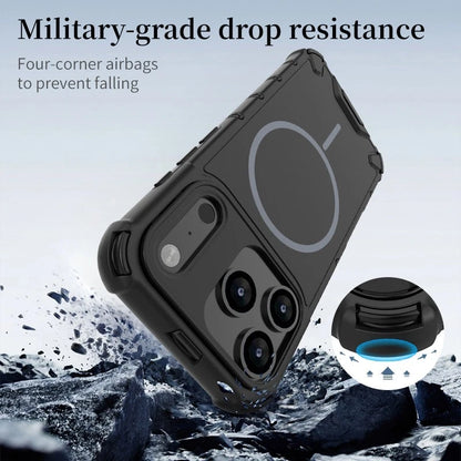 For iPhone 17 Pro Max 16 15 14 13 12 Shockproof Armor Magnetic Attraction Cover