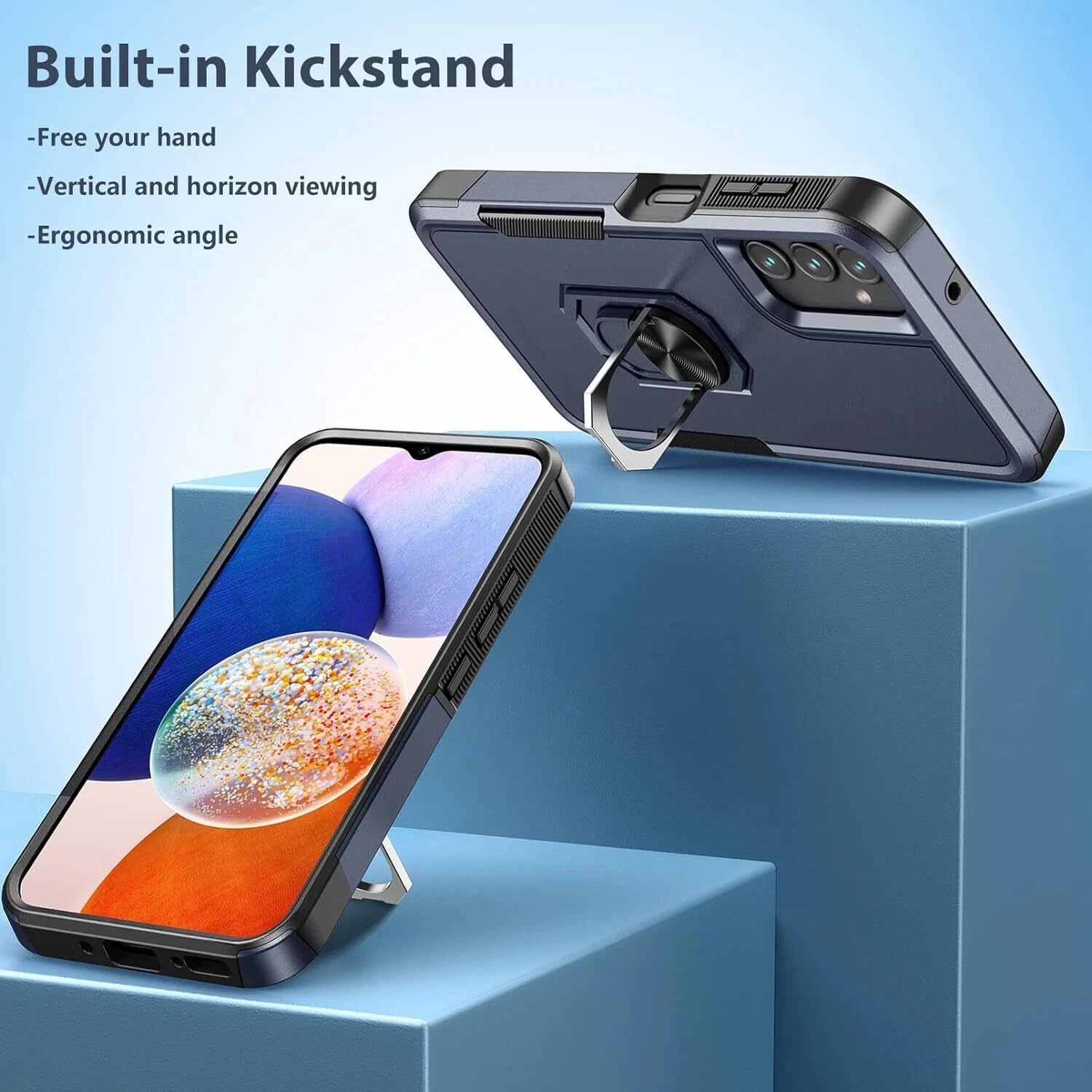 For Samsung Galaxy A16 5G A15 A14 A54 A35 A03S Case Phone Cover Shockproof+Glass
