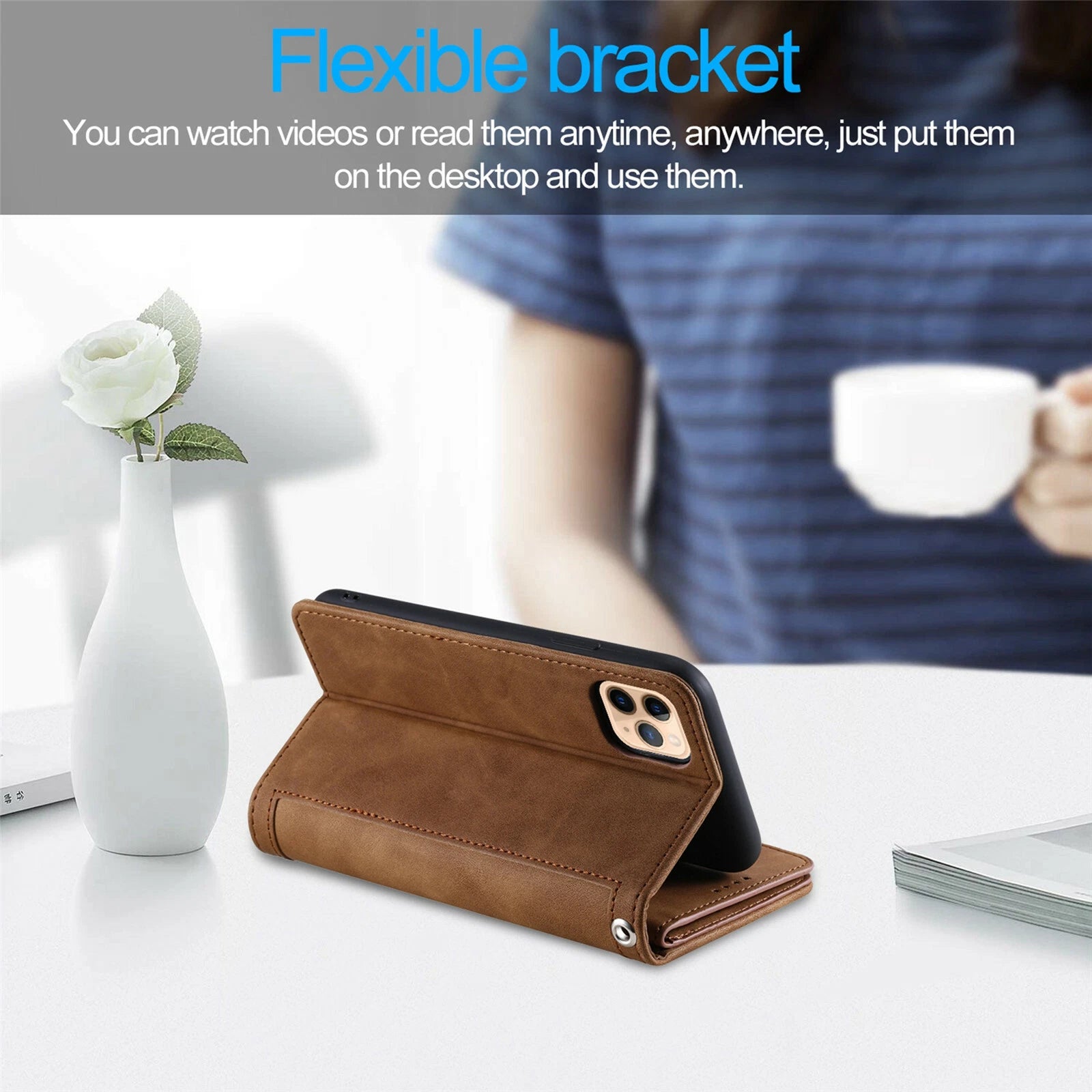Zipper Leather Wallet Case For iPhone 16 15 17 Pro Max 14 13 12 11 Flip Cover