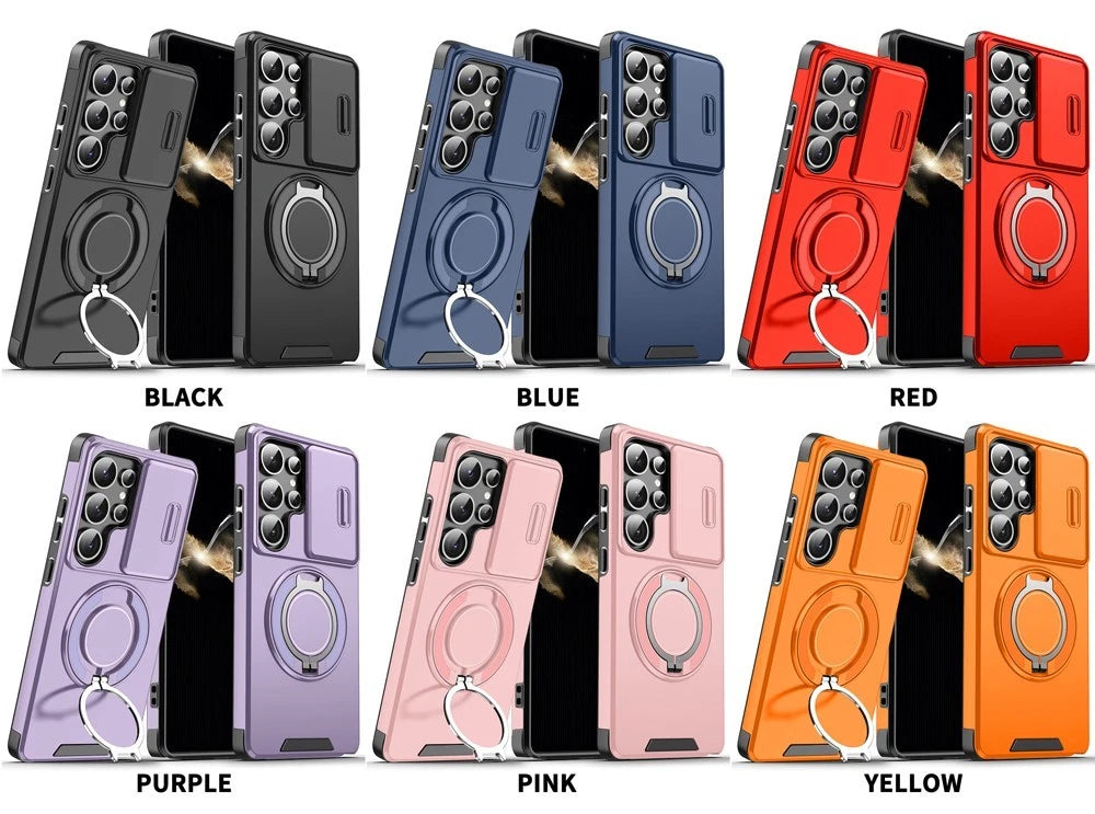 For Samsung Galaxy S25 Ultra Edge S22 S23 FE S24 Plus Magnetic Ring Phone Case