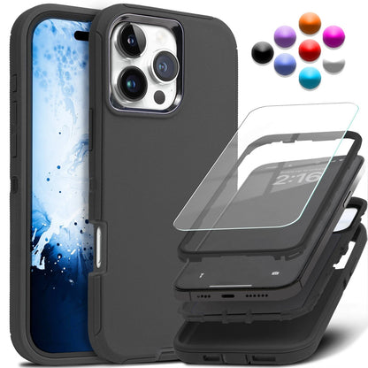 Shockproof Heavy Duty Case for iPhone 17 Air 16 15 14 13 12 11 Pro Max - Rugged Armor Cover