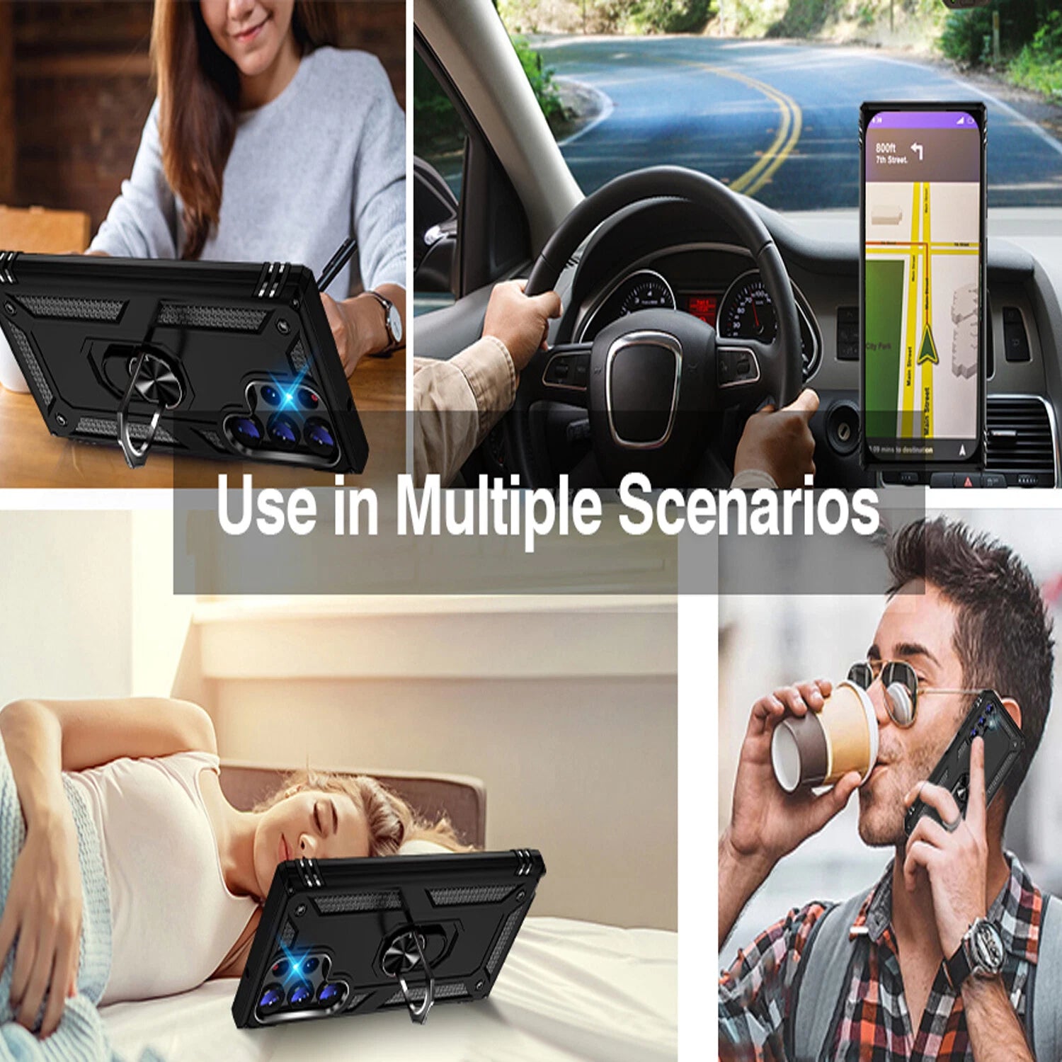 For Samsung Galaxy S25 Ultra S24 S23 FE S22 S21 S20 Case Phone Cover /W Screen