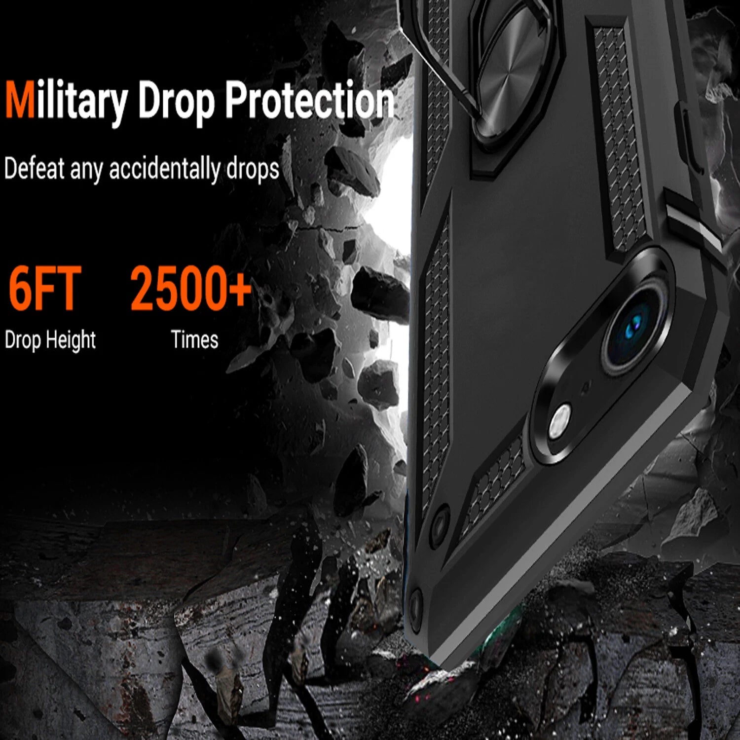 For iPhone SE Case /8/7/Plus/6S/SE 2020/Phone Cover Shockproof + Tempered Glass