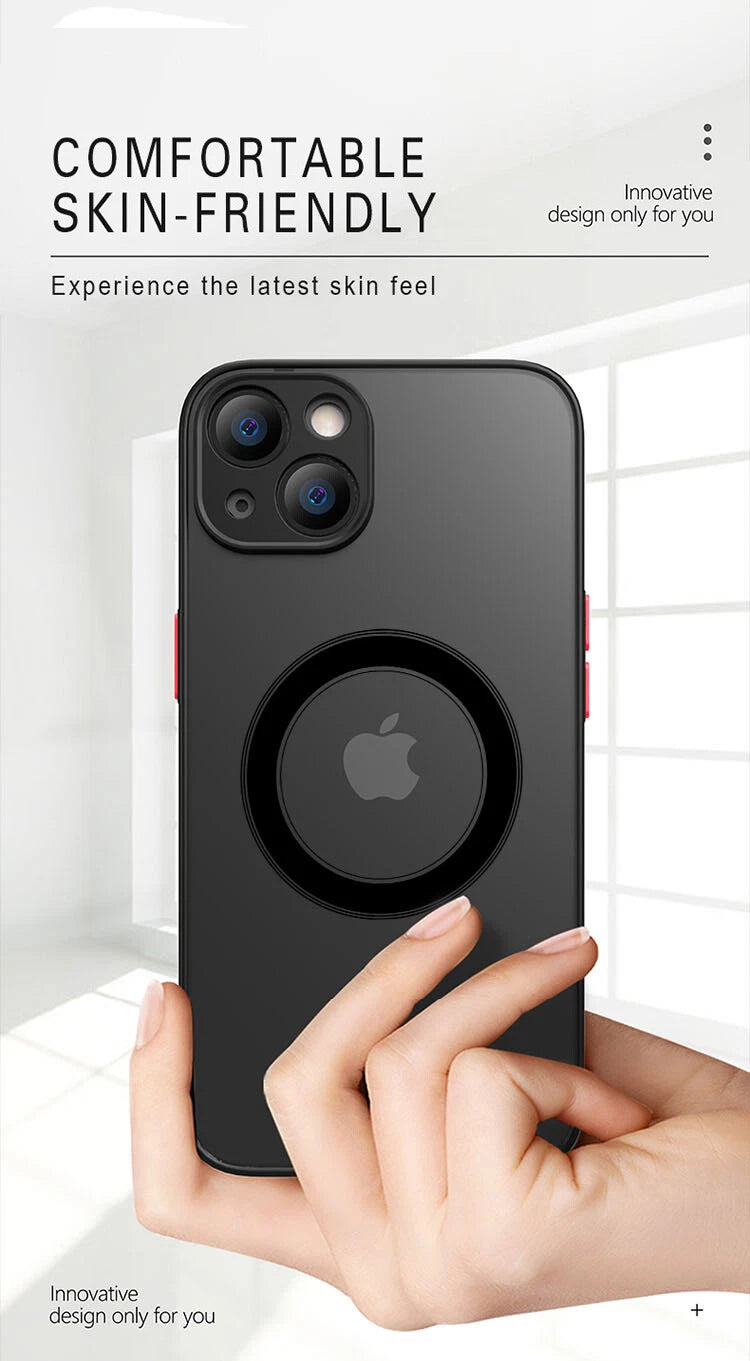 For iPhone 17 16 15 14 13 12 11 Pro Max Case Mag Safe Magnetic Camera Lens Cover