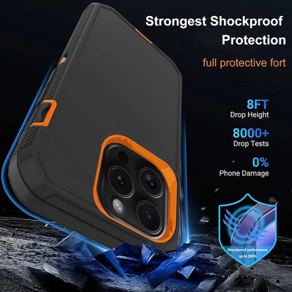 For iPhone 16 Pro Max Case 15/14/13/11 Phone Cover Shockproof + Screen Protector