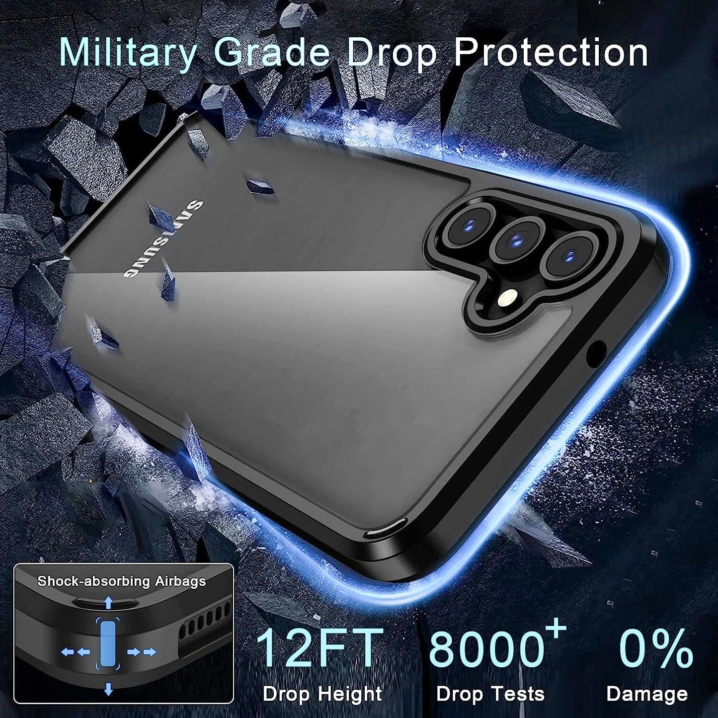 For Samsung Galaxy A16 5G A15 A14 A54 A03s A13 A32 A25 Case Phone Cover+ Screen