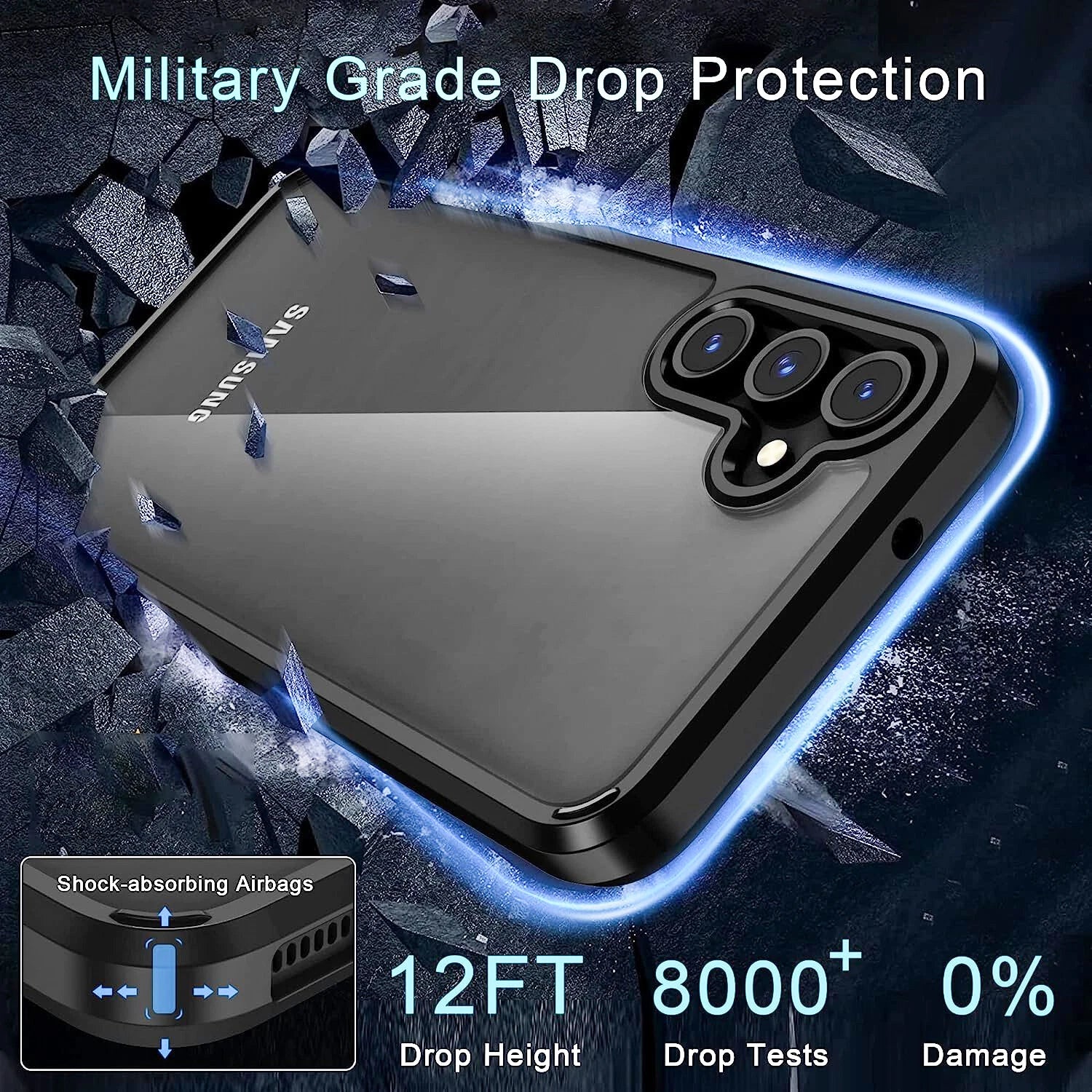 For Samsung Galaxy A16 5G A15 A14 A54 A03s A13 A32 A25 Case Phone Cover+ Screen
