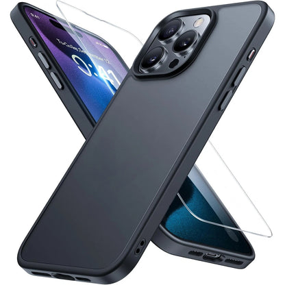 For iPhone 17 Pro Max Case 17 Pro 16 15 14 13 12 11 Phone Cover + Tempered Glass