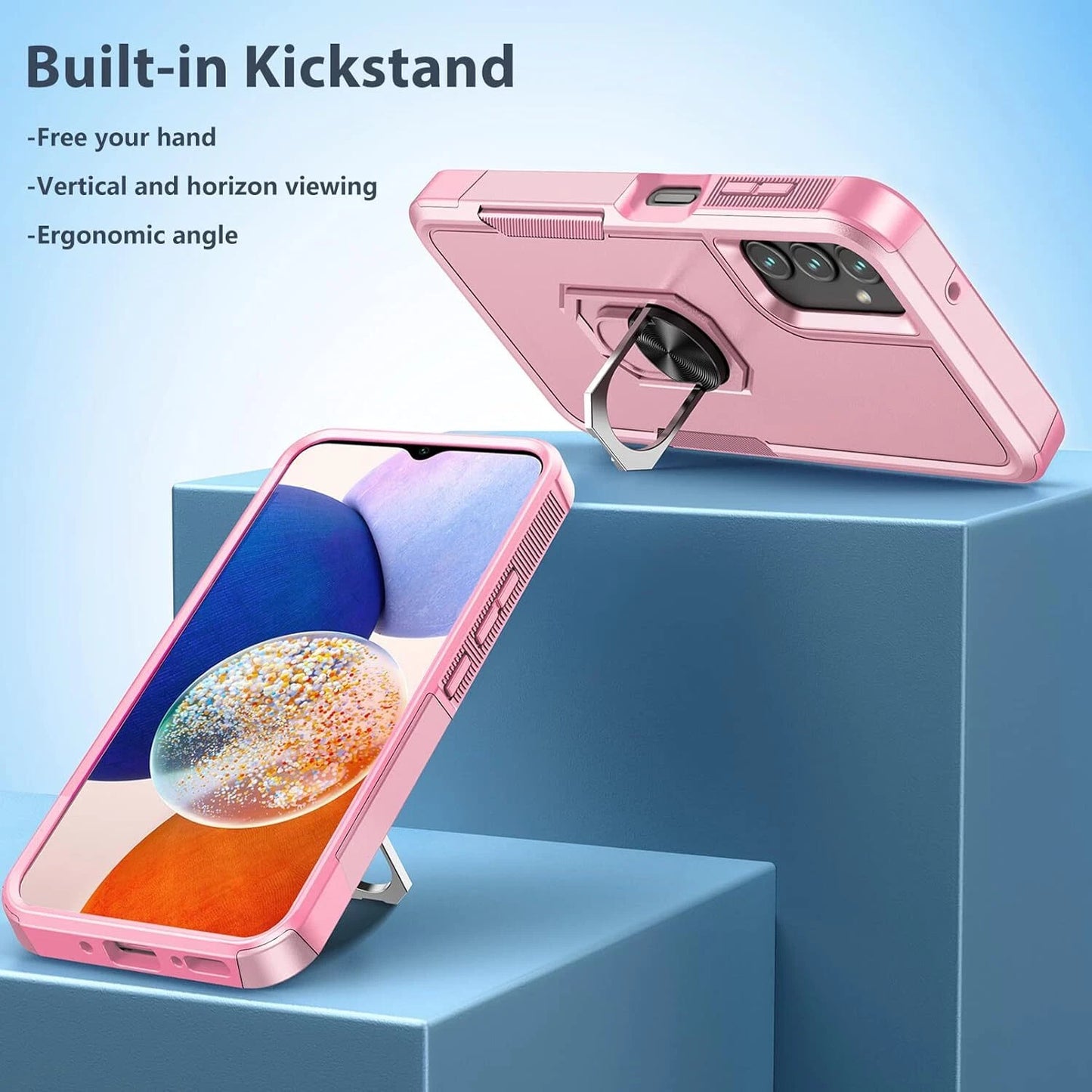 For Samsung Galaxy A16 5G A15 A14 A54 A35 A03S Case Phone Cover Shockproof+Glass