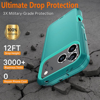 For iPhone 17 Pro Max Case /17 Pro/16 Phone Cover Fit OtterBox + Tempered Glass
