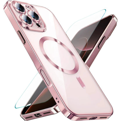 For iPhone 16 Pro Max Case 15 14 13 Phone Cover Shockproof Rugged+Tempered Glass