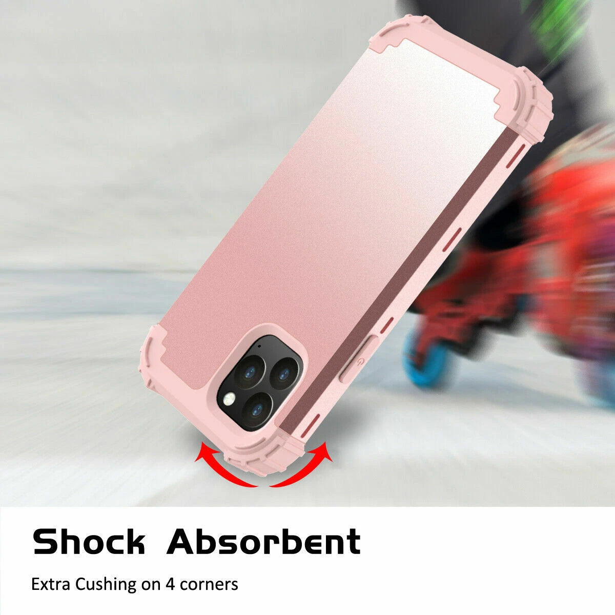 For iPhone 16e 16 17 Pro Max 15 14 13 12 11 Shockproof Rubber Hybrid Armor Case