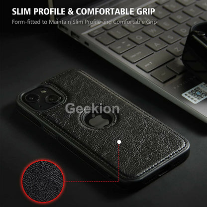 For Apple iPhone 17 16e 15 14 Plus 13 12 11 Pro X Max Case Leather Shockproof