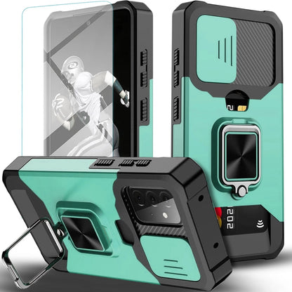 For Samsung Galaxy A15 5G Case Phone Cover Shockproof + Tempered Glass Protector