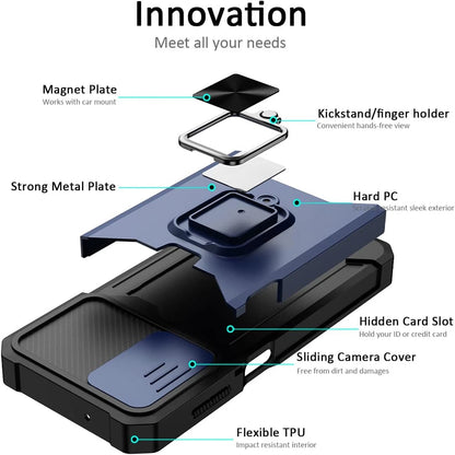 For Samsung Galaxy A16 5G A14 A54 A03S A35 Case Phone Cover + Tempered Glass