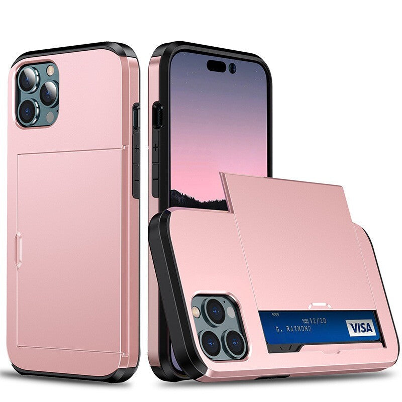 For iPhone 17 16 15 14 13 12 11 Pro Max Mini XR Case Cover Wallet Card Holder