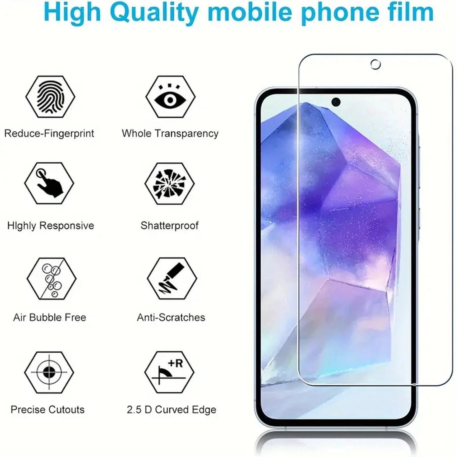 For Samsung Galaxy A16 A17 5G A15 A14 A54 A03s A13 A32 Case Phone Cover + Screen