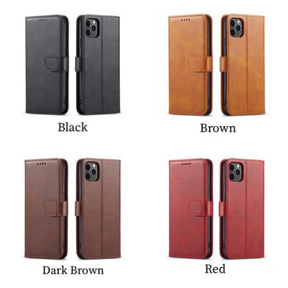 Leather Magnetic Flip Wallet Case For iPhone 17 16 15 14 Plus 13 12 Pro Max Air