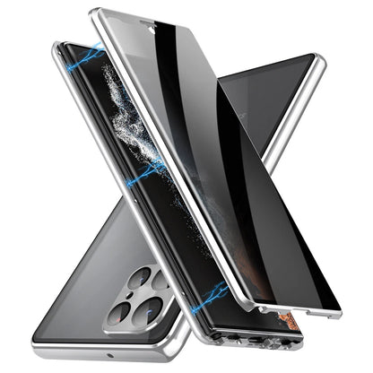 For Samsung Galaxy S25 Ultra S24+ S23 S22 S21 360�� Anti-Spy Magnetic Glass 