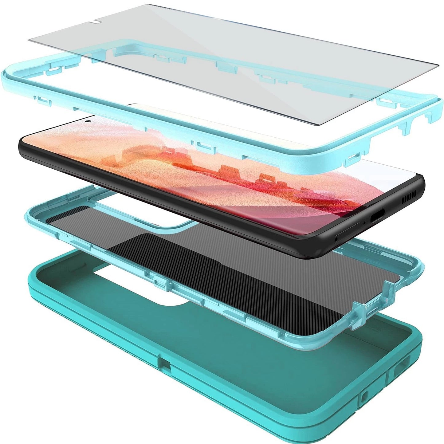 Affordable Heavy Duty Case for Samsung Galaxy S24 Ultra & S24 FE - Durable Protection