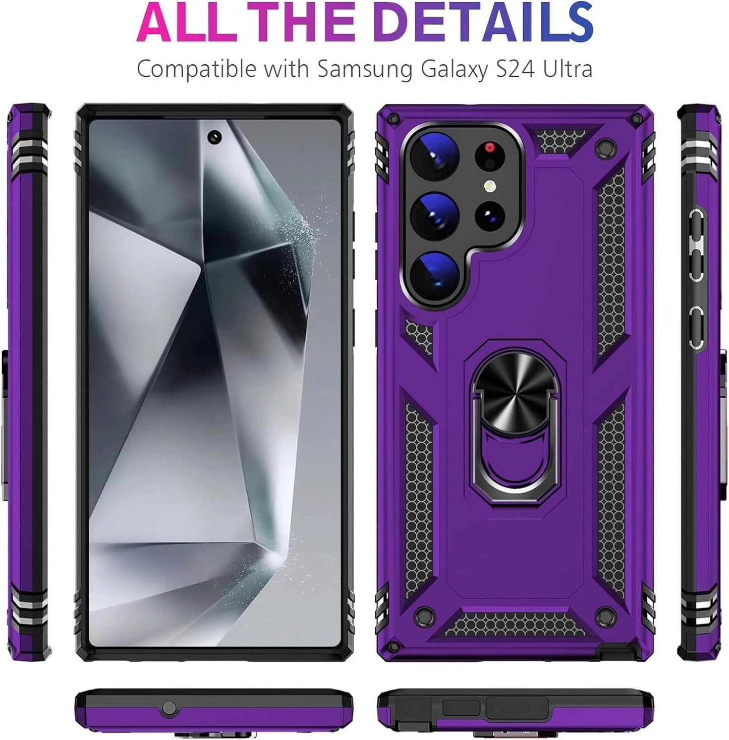 For Samsung Galaxy S25 Ultra S24 S23 FE S22 S21 S20 Case Phone Cover /W Screen