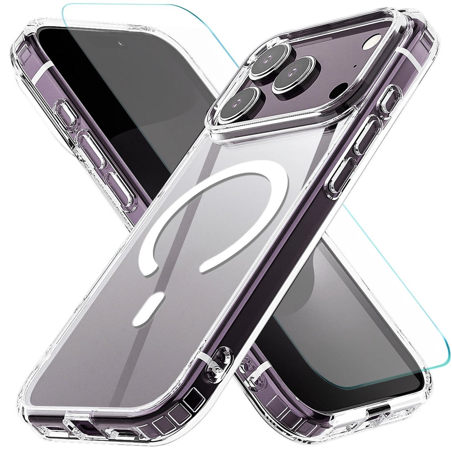 For iPhone 17 Pro Max Case 17 Pro Phone Cover 16 Shockproof +Tempered Glass