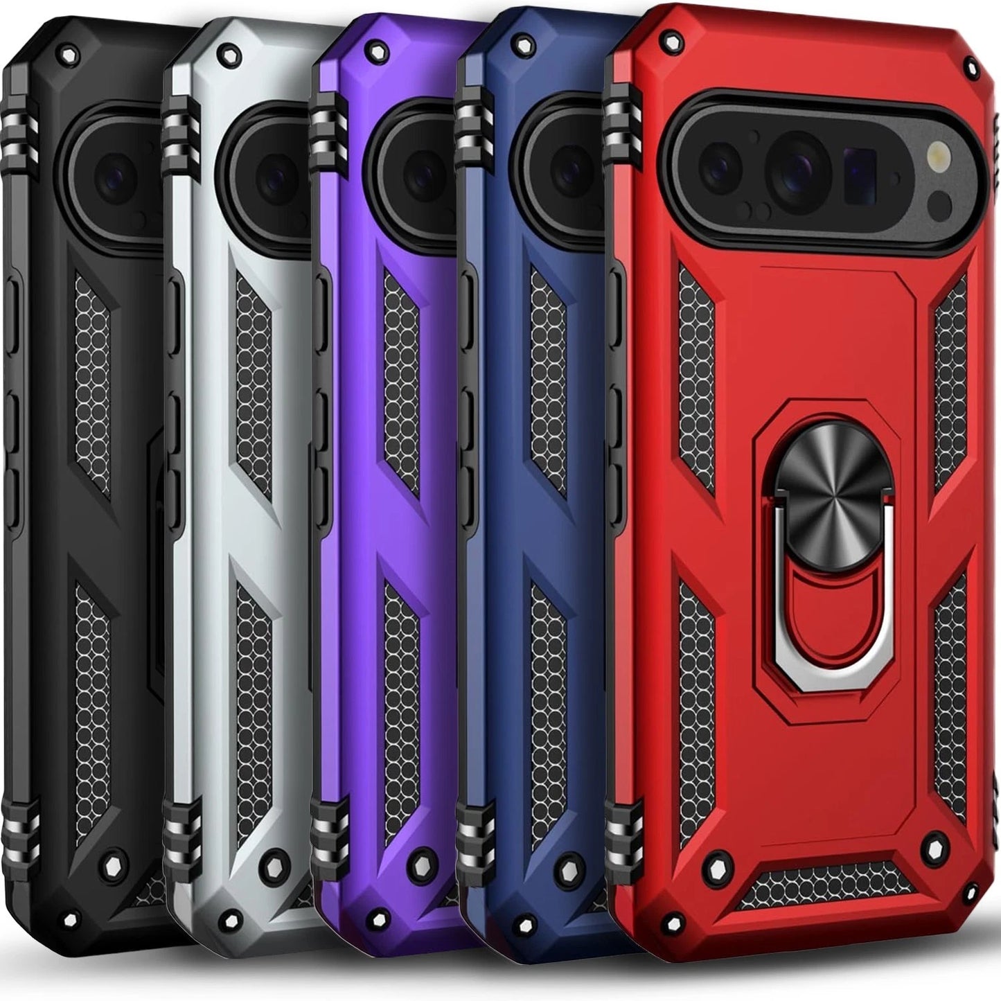 For Google Pixel 9A Case /9 Pro XL/8A/7 Phone Cover Shockproof + Tempered Glass